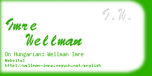imre wellman business card
